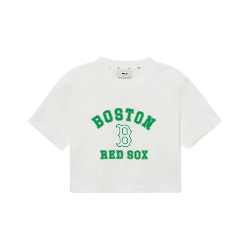 MLB Crop Tops Women's White-0