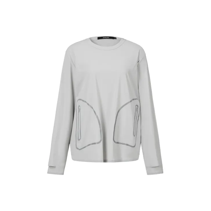 UPON PRO Long Sleeved T Shirt Women's Gray-0