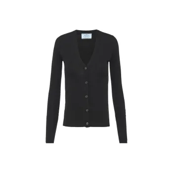 PRADA V neck Cashmere silk Cardigan