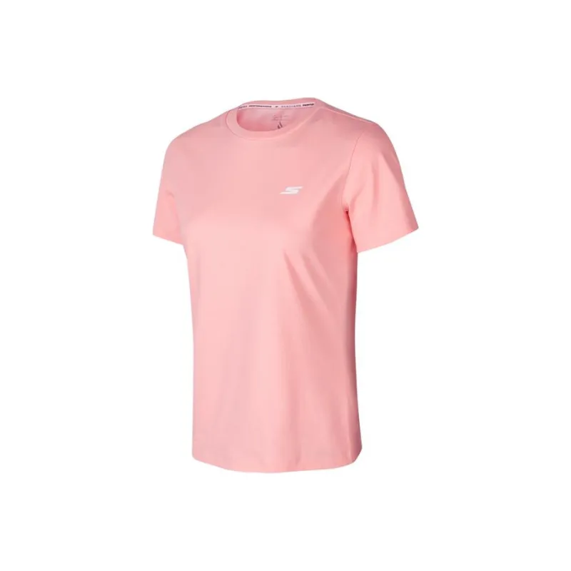 Skechers Regular T Shirt Women's Light Rose Pink-0