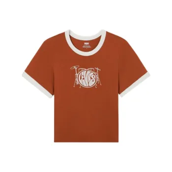 Levis T Shirts Women's Umber