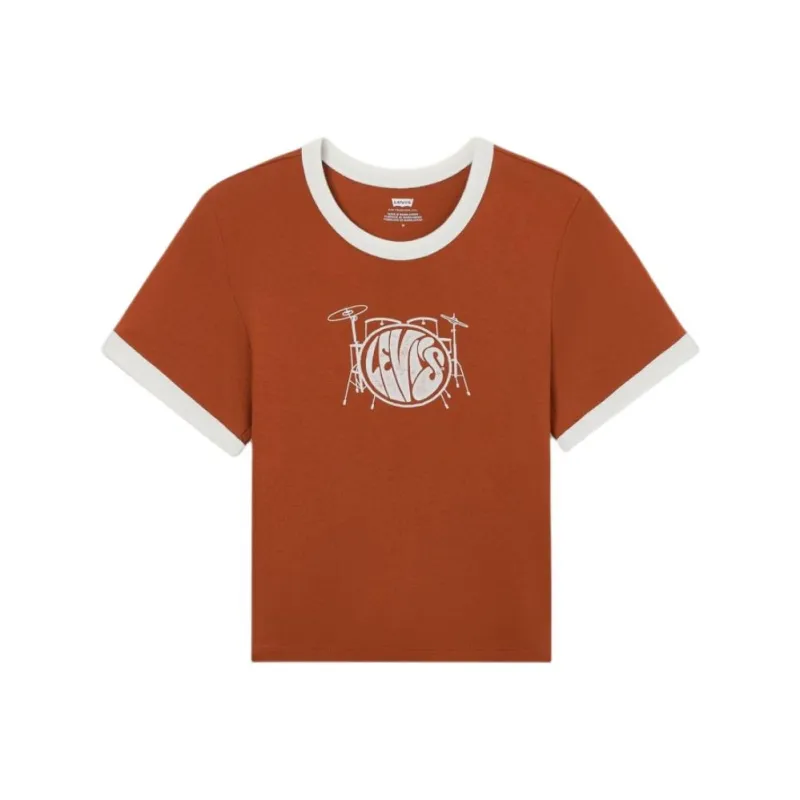 Levis T Shirts Women's Umber-0
