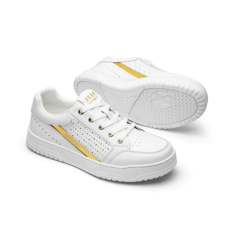 JEEP SPIRIT Skateboard Shoes Men Low Top Polar White-5