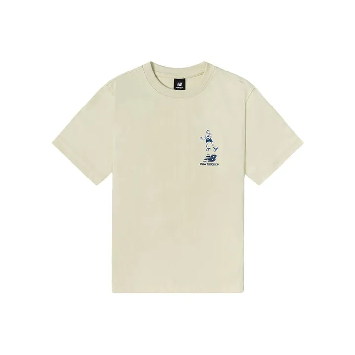 New Balance ANB SS22 Drop Shoulder Sleeve T Shirt Women's Beige-0