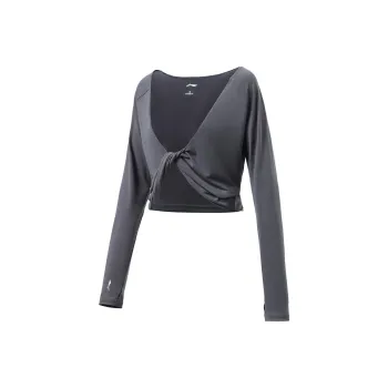LINING Training Series T Shirts Women's Dark Gray Purple