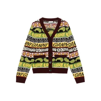 GANNI FW21 Loose Fit Sweater Women's Multicolor