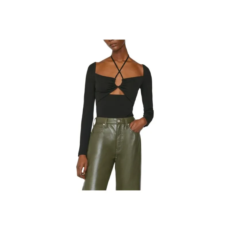 FRAME SS23 Regular T Shirt Women's Black-0
