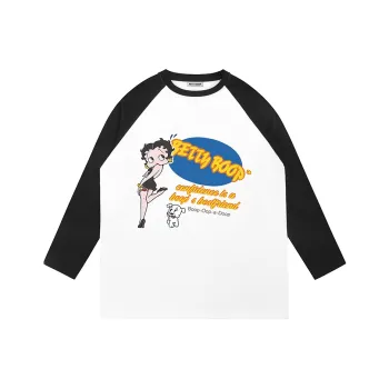 BETTY BOOP T Shirt Women's Black White