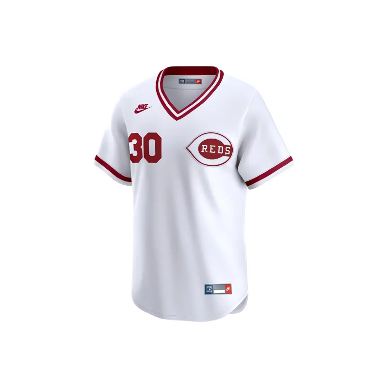 Nike x MLB Ken Griffey Cincinnati Reds Cooperstown Soccer Jerseys Men's White-0