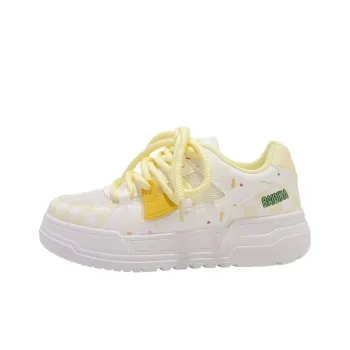 CHILI Slip Resistant, Abrasion Resistant, Breathable Low Top Skateboard Shoes Women's Yellow