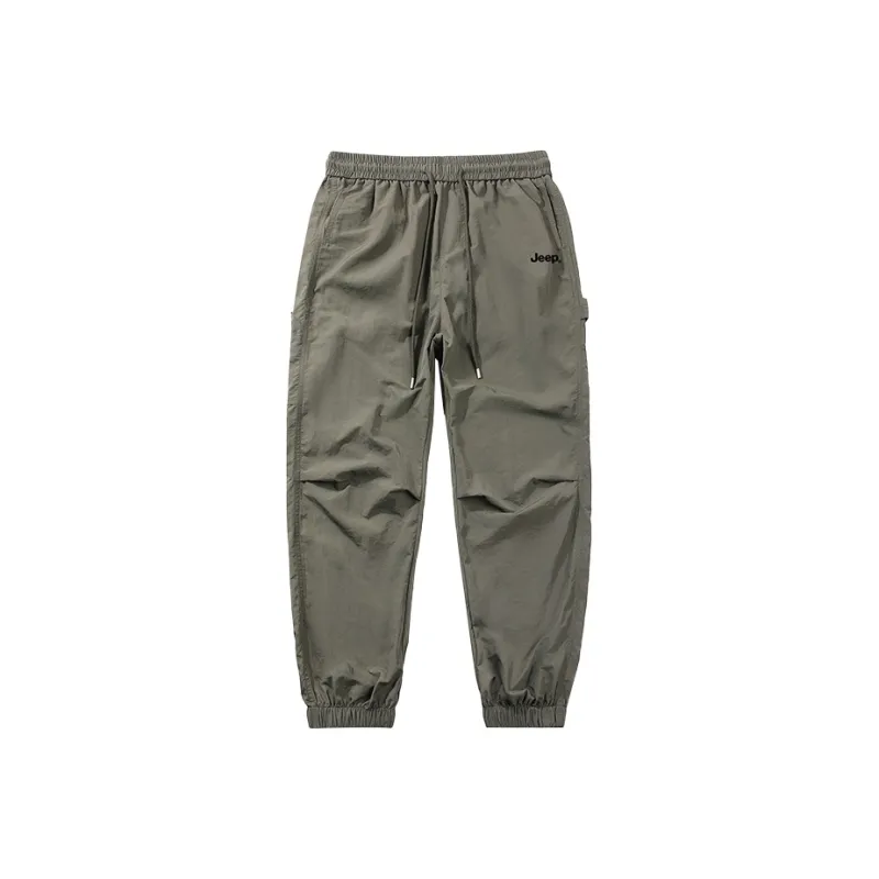 Jeep Individual Lace Up Straight Fit Casual Pants Unisex-180