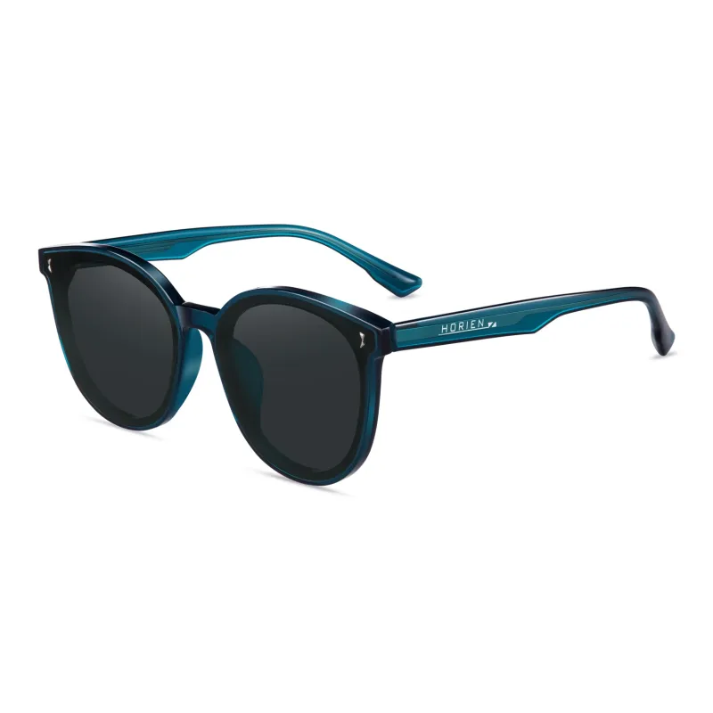 HORIEN TR/Memory Plastic Oval Sunglasses Unisex-5