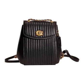 COACH Parker Nappa Leather Backpack Small Size Women's Black