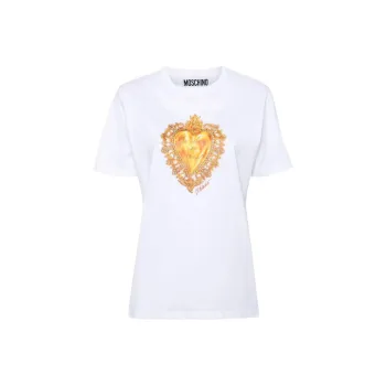 MOSCHINO Graphic Printed Crewneck T Shirt