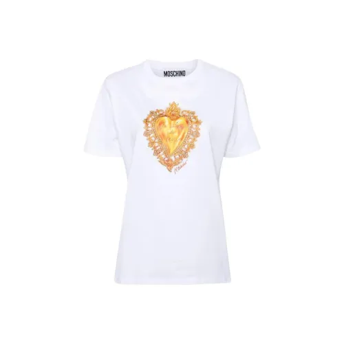 MOSCHINO Graphic Printed Crewneck T Shirt
