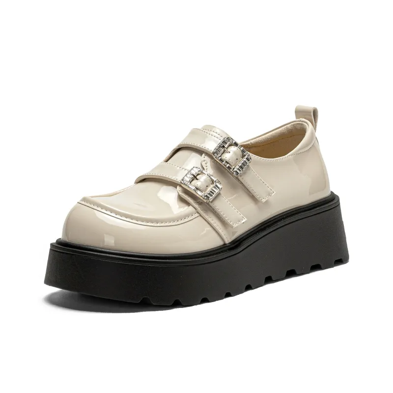 EXULL Q Loafers Women's Black/Beige-8