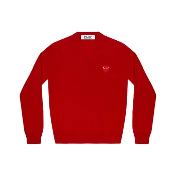 CDG Play Sweaters Women's Red
