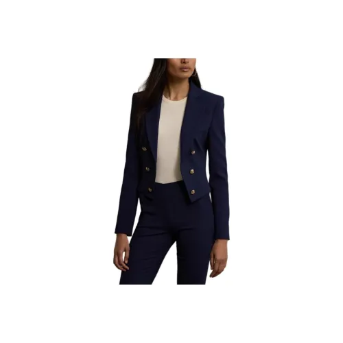 Polo Ralph Lauren FW24 Crop Tops Women's Dark Blue