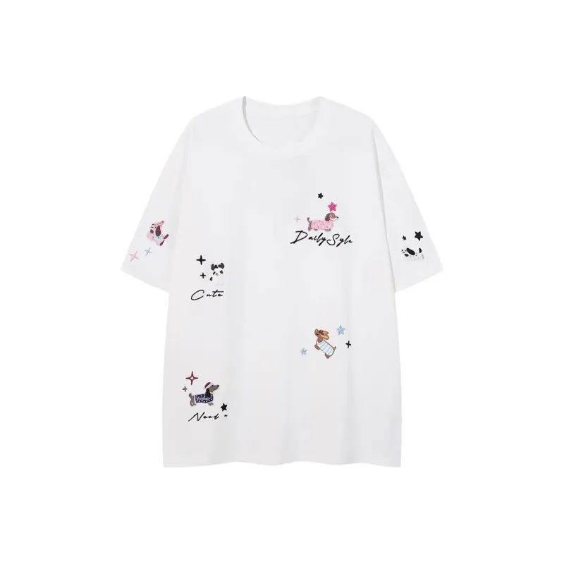 PLAY BUSH Drop Shoulder Sleeve T Shirt Unisex-1