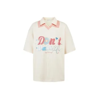 ABBY GODDESS T Shirt Women's Cream Apricot