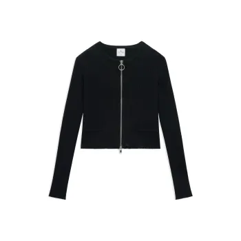 COURREGES Heritage Ribbed knit Cardigan