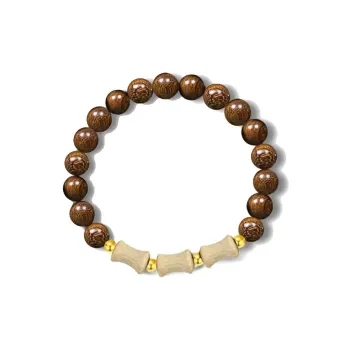 Blooming Petals Redwood Bracelets Unisex