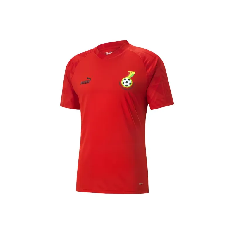 PUMA Ghana Football Pre-match Jersey Soccer Jerseys Men's Pinma Red-0