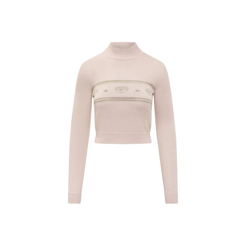 CHIARA FERRAGNI Eye Star Long Sleeved Sweater-0