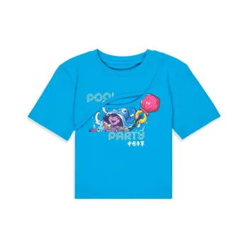 LiNing x LEAGUE OF LEGENDS Drop Shoulder Sleeve T Shirt Women's Glossy Finish Blue
