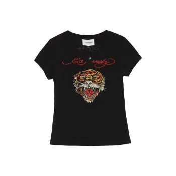 Ed Hardy T Shirts Women's Black E1OSW127