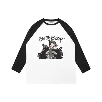 BETTY BOOP T Shirt Women's White Black