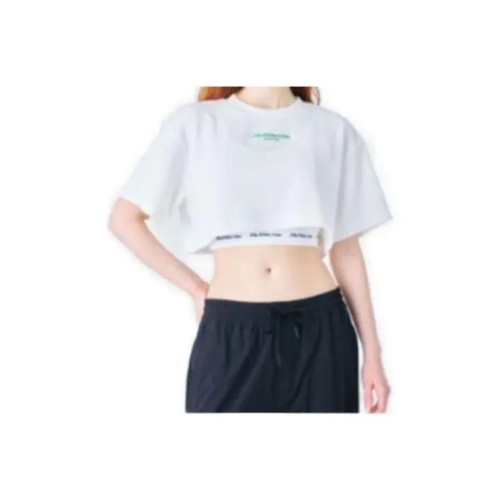 FILA Crop Tops Women's White-0