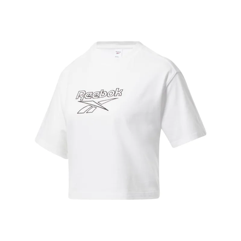 Reebok Cl Pf Big Logo Tee T-Shirt Women's White-0
