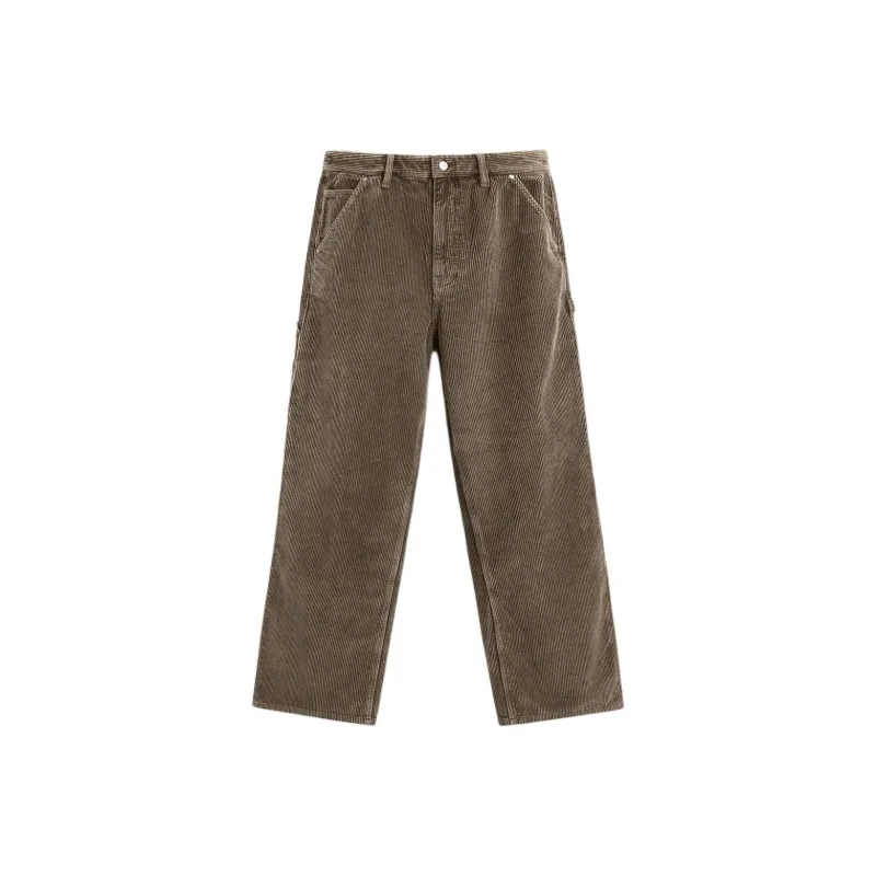 ZARA Casual Pants Men Brown-0
