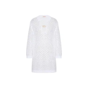 Valentino Crochet Dress 'Bianco'