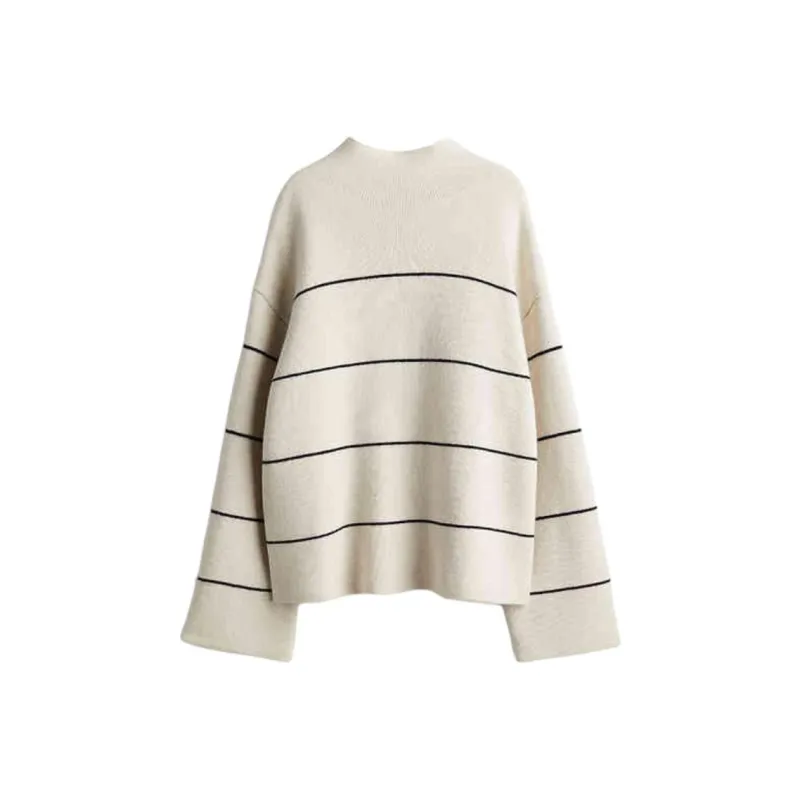 H&M Sweater Women's Cream/Stripes-0