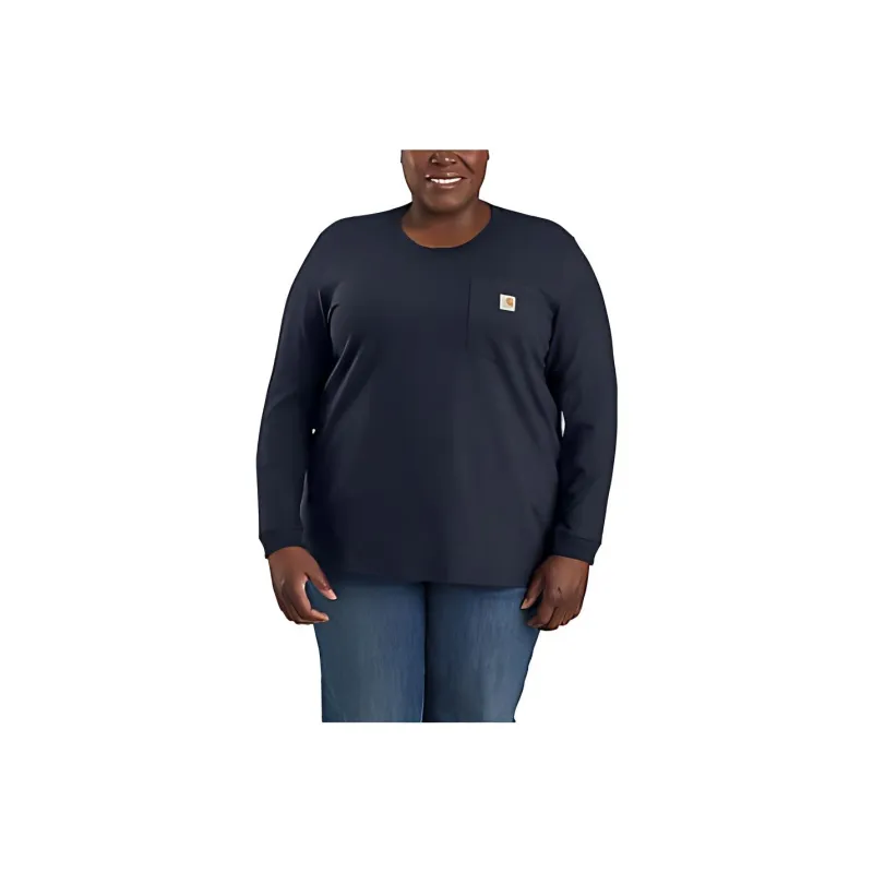 Carhartt 103244 HEAVYWEIGHT LONG-SLEEVE POCKET T-SHIRT T-Shirt LOOSE FIT Women's-0