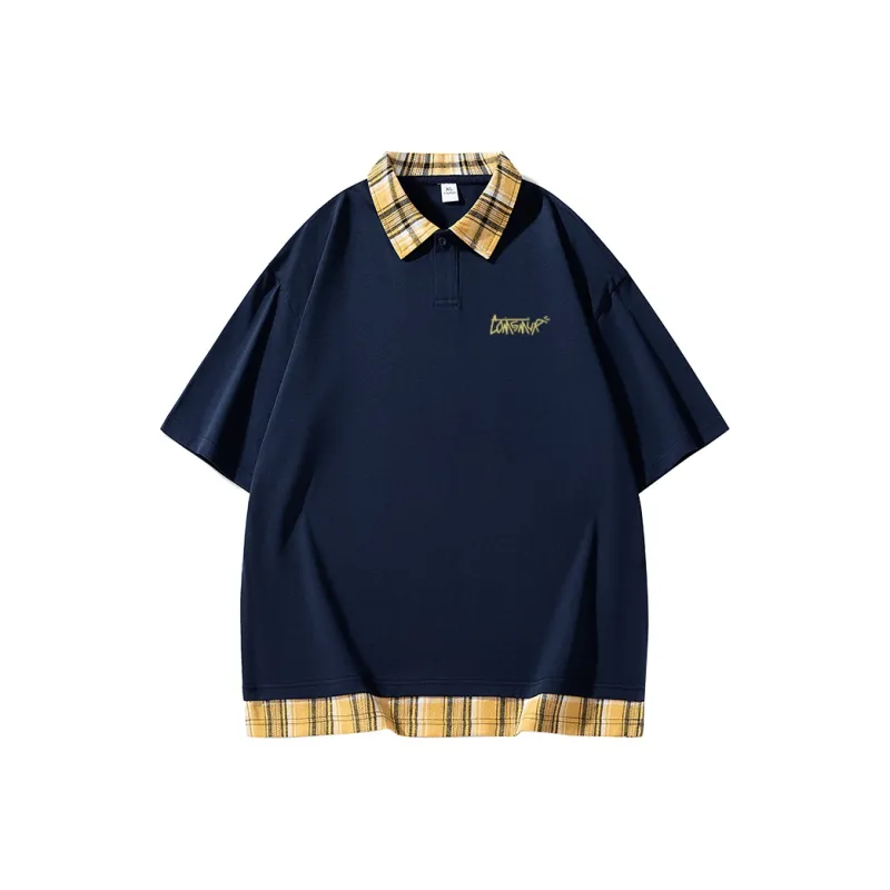 COMGM T Shirts Unisex Navy Blue-0