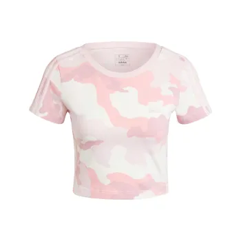 Adidas Free Shipping With AdiClub Essentials 3-Stripes Camo Print Baby Tee