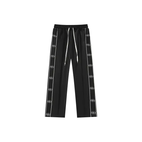 NOOING Casual Pants Unisex Black
