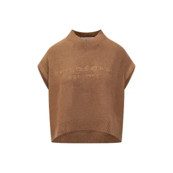 PHILOSOPHY DI LORENZO SERAFINI Sleeveless Knitted Vest