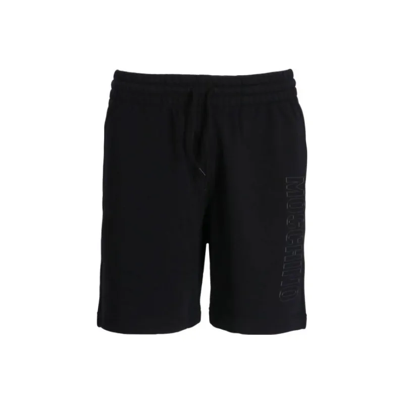 MOSCHINO Logo Cotton Track Shorts-0