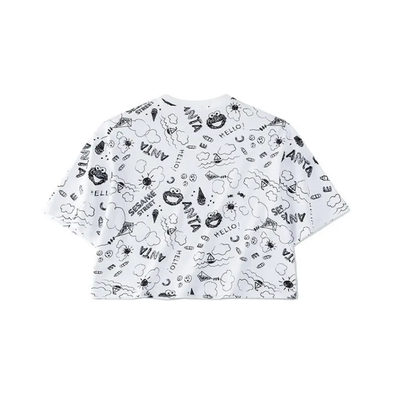 ANTA Life Collection Crop Tops Women's Snowflake White-0