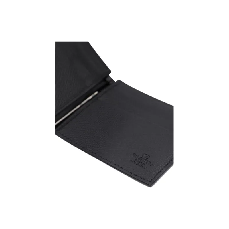 Valentino GARAVANI Leather Wallet Men's Black-5