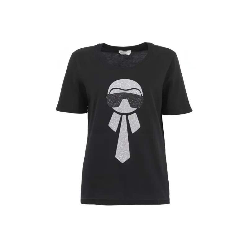 FENDI X Karl Lagerfeld T Shirt 'Black'-0