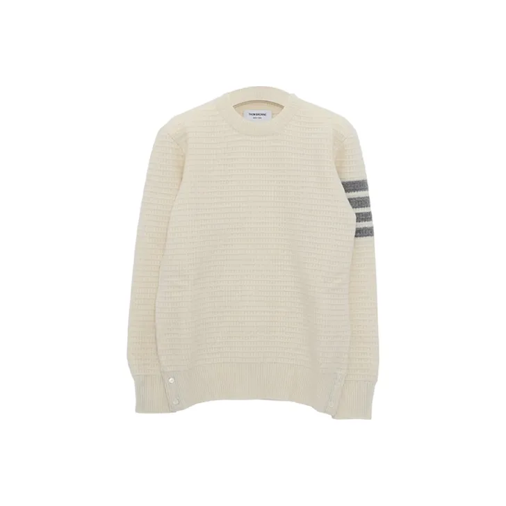 THOM BROWNE SS22 Loose Fit Sweater Women's White-0