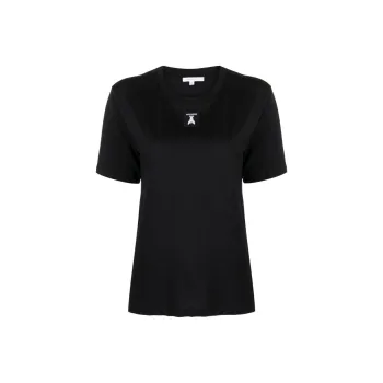 Patrizia Pepe Logo patch Cotton T shirt