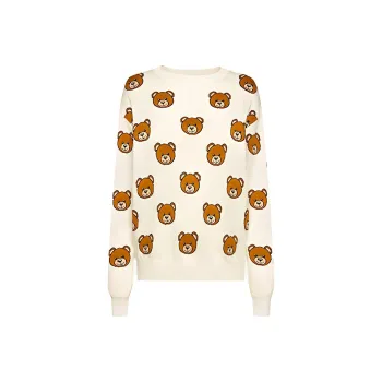 MOSCHINO Oversized Teddy Pattern Cardigan