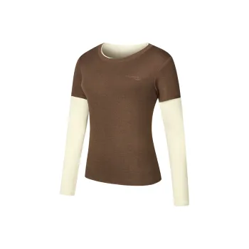 Saucony T-Shirt Women's Two-Piece Set Earthy Coffee