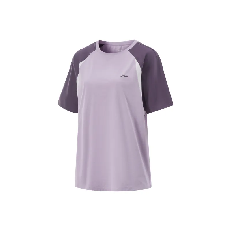 LiNing Fitness Series T-Shirt Women's Dusk Purple/Sweet Grape Purple-0